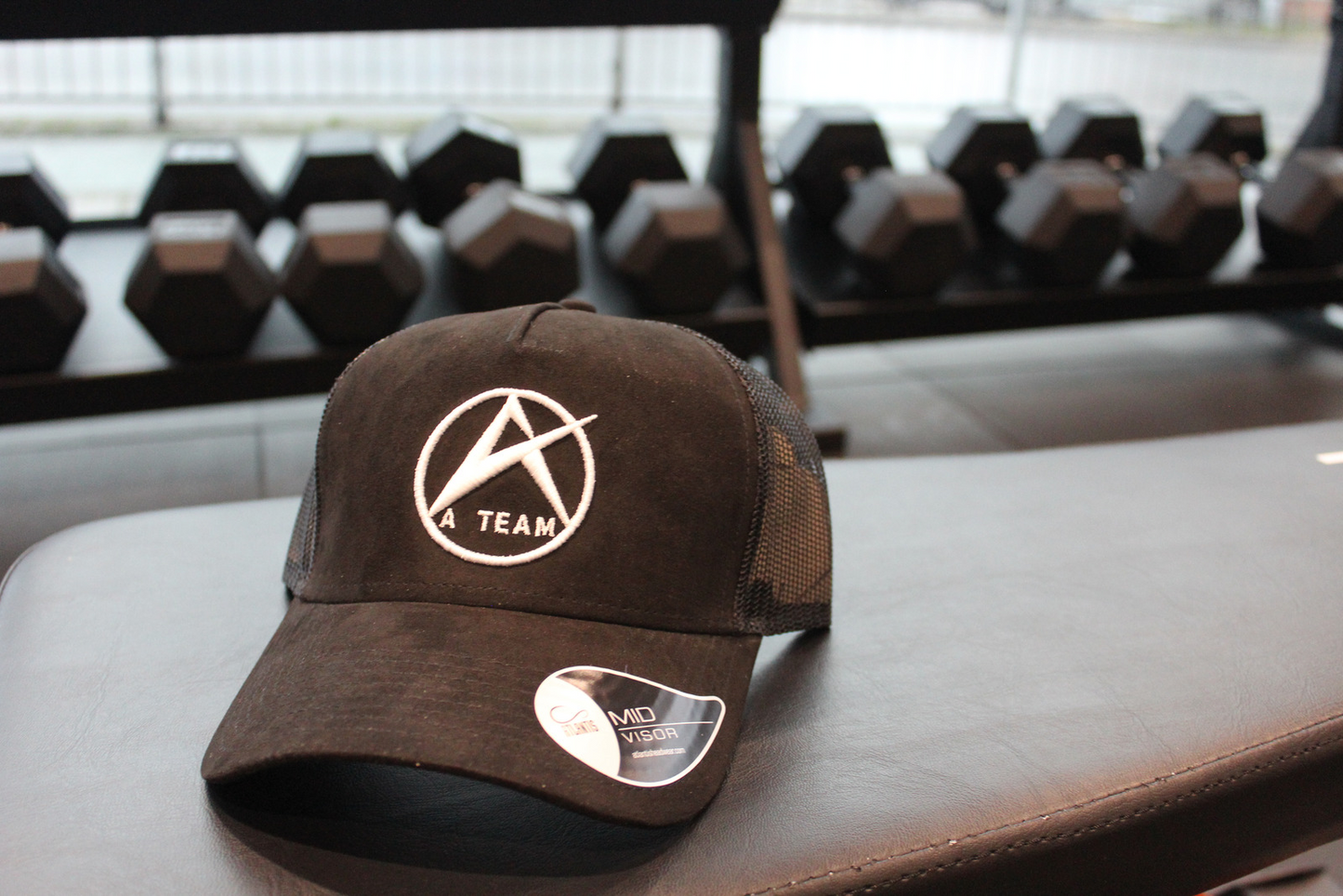 A Team Black Trucker Cap